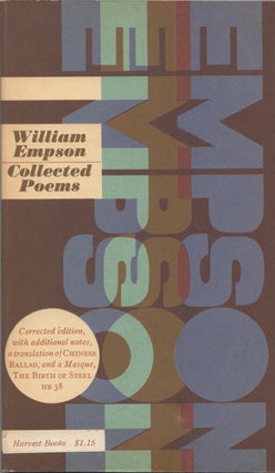 Item #14232 Collected Poems. William Empson