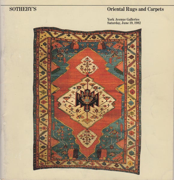 Item #16782 Oriental Rugs and Carpets: Saturday, June 19, 1982. Sotheby Parke Bernet.