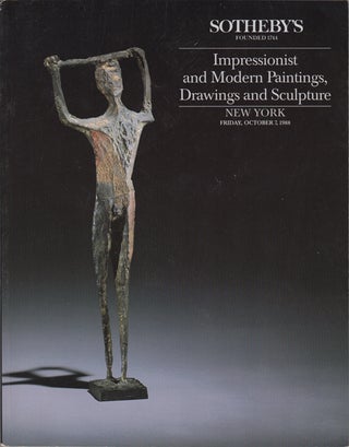 Item #17679 Impressionist and Modern Paintings, Drawings and Sculpture. New York Friday, October...