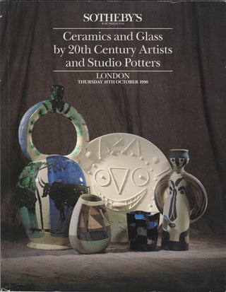 Item #17684 Ceramics and Glass by 20th Century Artists and Studio Potters. Thursday 18th October...