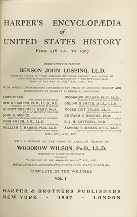 Item #18688 Harper's Encyclopedia of United States History From 458 A.D. to 1905. Based Upon the...