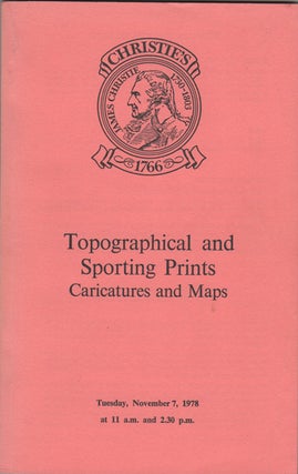 Item #19357 Topographical and Sporting Prints, Caricatures and Maps. The Properties of the French...