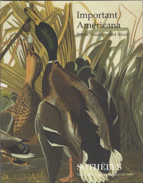 Item #19906 Important Americana: Prints, Porcelain and Silver January 15, 1999. Sale 7254. Sotheby's.