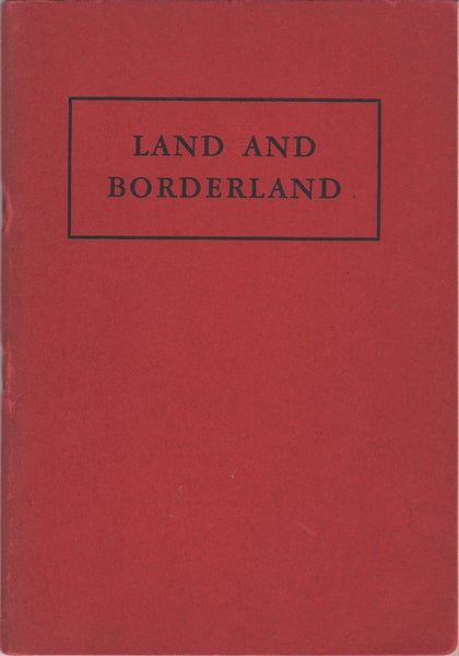 Item #20210 Land and Borderland. Percy W. Brown, hiting.
