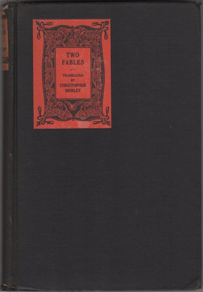 Item #22976 Two Fables. Christopher Morley, trans.