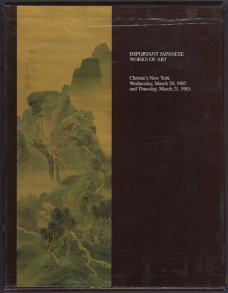 Item #23946 Important Japanese Works of Art. Wednesday March 20 1985 and Thursday, March 21, 1985. Six Volumes. Manson Christie, Woods.