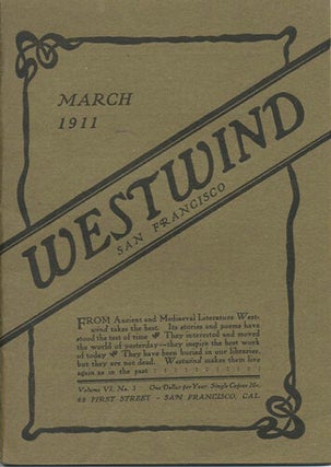 Item #26804 Westwind. March, May, June, September, October 1911. Vol. VI, No.3, No.5, No.6,...