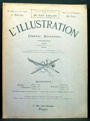 Item #28123 "La Fin du Titanic," in L'Illustration. Journal Universel Herbomadaire. Samedi 27 Avril 1912. No. 3609. R. Baschet.