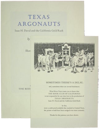 Texas Argonauts. Isaac H. Duval and the California Gold Rush.