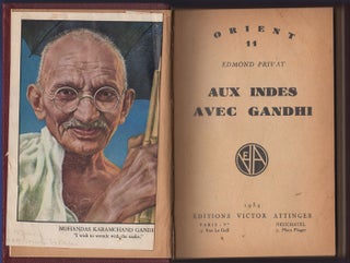 Item #30275 Aux Indes avec Gandhi. Edmond Privat