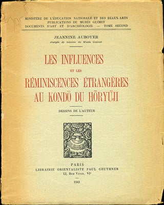 Item #30459 Les Influences et les Reminiscences Etrangeres au Kondo du Horyuji. Ministere de...