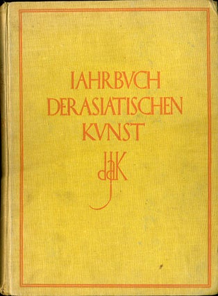 Item #30809 Jahrbuch Der Asiatischen Kunst. Erster Band. Georg Biermann