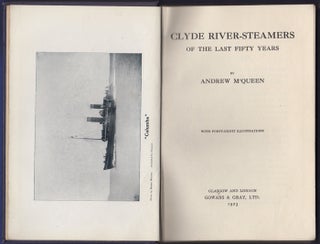 Item #31151 Clyde River-Steamers of the Last Fifty Years. Andrew McQueen, M'Queen