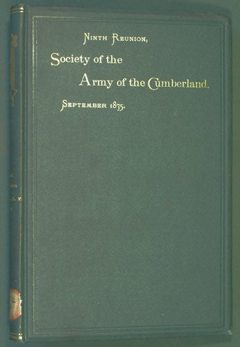 Item #31340 Society of the Army of the Cumberland, Ninth Reunion, Utica, N.Y., 1868-1875. Society of the Army of the Cumberland.