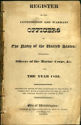 Item #31464 Register of the Commissioned and Warrant Officers of the Navy of the United States;...