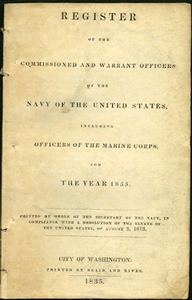 Item #31466 Register of the Commissioned and Warrant Officers of the Navy of the United States;...