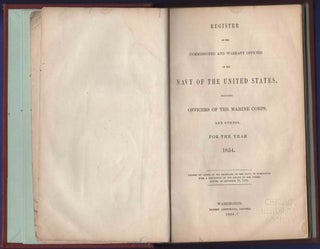 Item #31469 Register of the Commissioned and Warrant Officers of the Navy of the United States,...