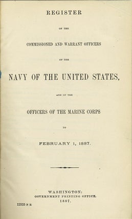 Item #31523 Register of the Commissioned and Warrant Officers of the Navy of the United States...