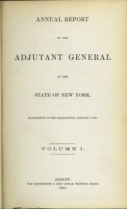 Item #31736 Annual Report of the Adjutant General of the State of New York. Transmitted to the...