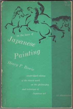 Item #32152 On the Laws of Japanese Painting. An Introduction to the Study of the Art of Japan....