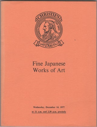 Item #32196 Fine Japanese Works of Art. Fine Japanese Ceramics, Lacquer, Bronzes and other...