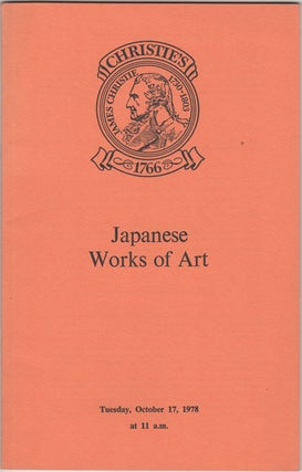 Item #32197 Japanese Works of Art. Japanese Porcelain, Pottery, Lacquer, Bronzes and other...