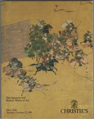 Item #32228 Fine Japanese and Korean Works of Art. October 17, 1989. Manson Christie, Woods