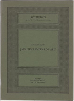 Item #32234 Fine Japanese Works of Art. 9 May 1983. Sotheby Parke Bernet, Co