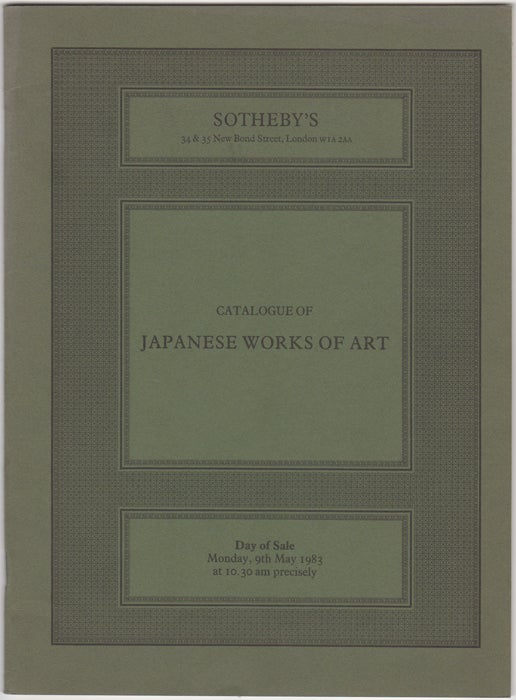 Item #32234 Fine Japanese Works of Art. 9 May 1983. Sotheby Parke Bernet, Co.