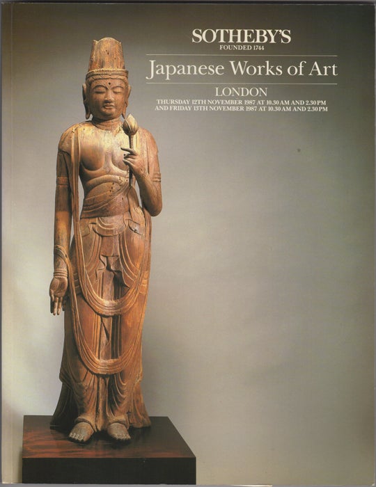 Item #32240 Japanese Works of Art. 12 November and 13 November, 1987. Sotheby Parke Bernet, Co.