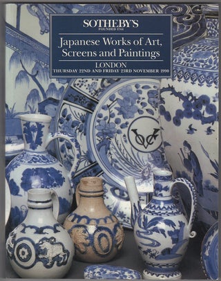 Item #32246 Japanese Works of Art, Screens and Paintings. 22 November and 23 November, 1990....
