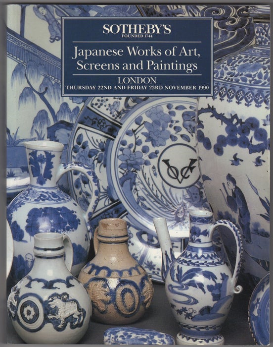 Item #32246 Japanese Works of Art, Screens and Paintings. 22 November and 23 November, 1990. Sotheby Parke Bernet, Co.