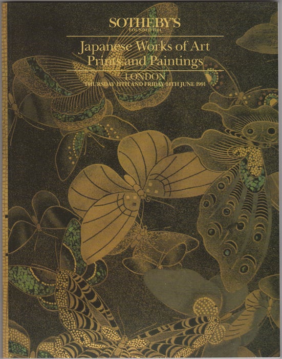 Item #32248 Japanese Works of Art, Prints and Paintings. 14 June, 1991. Sotheby Parke Bernet, Co.