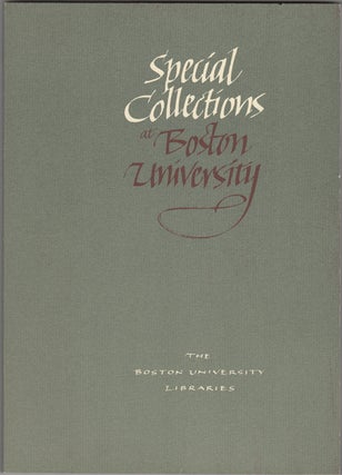 Item #32609 Special Collections at Boston University. Vita. Boston University Libraries Widershien