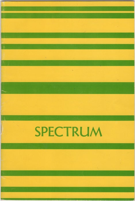 Item #32687 Spectrum. Volume I. Fall 1965. Undergraduate Literary Magazine Northeastern University. Donald Bates, ed.