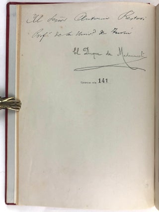 Series de los mas importantes documentos del Archivo y Biblioteca del Exmo: Senor Duque de Medinaceli. Elegidos por su encargo y publicados a sus expensas por A. Paz y Melia. I Serie. Historica Anos 860-1814.