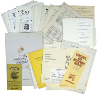 Item #32965 [Archive of] The American Jewish Tercentenary 1654-1954. American Jewish Tercentenary...
