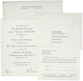 [Archive of] The American Jewish Tercentenary 1654-1954.