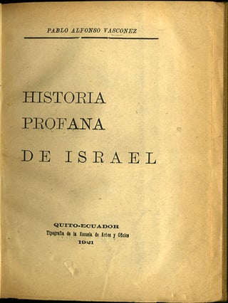 Historia profana de Israel.