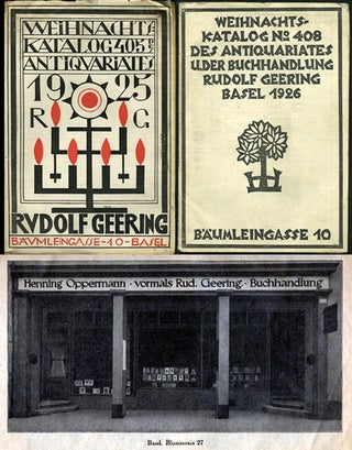 Item #34662 Three Weihnachtskatalogs: 1925, 1926, 1927. Rudolf Geering, Henning Oppermann