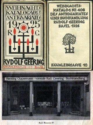 Three Weihnachtskatalogs: 1925, 1926, 1927.