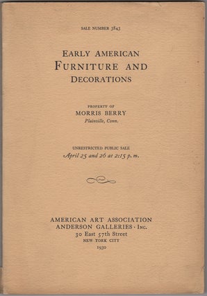 Item #34789 Early American Furniture including Many Collectors' Pieces of Rich Veneer and with...