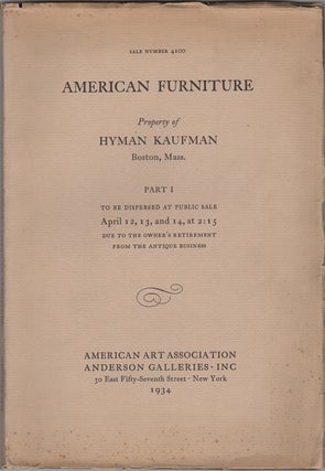Item #34791 Fine American Furniture Mainly of New England Origin. Silver, glass, ceramics,...