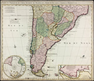 Item #34883 Carte du Paraguay, du Chili, Détroit de Magellan, & Terre de Feu, dans l'Amerique...