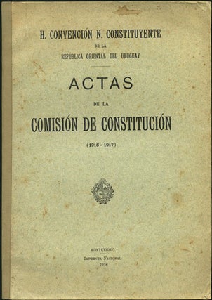 Item #34922 Actas de la Comisión de Constitucíon (1916-1917). H. Convención N. Constituyente...