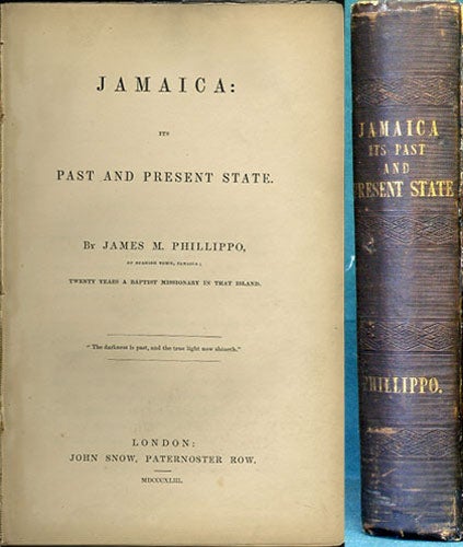 Item #35101 Jamaica: Its Past and Present State. James M. Phillippo.