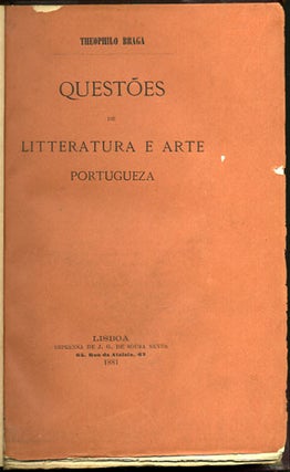 Pequenos escriptos. Questões de litteratura e arte Portugueza.