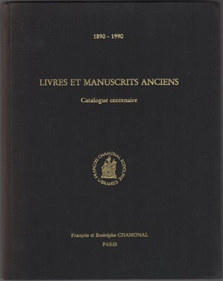 Item #35384 Livres et manuscrits anciens, rares et précieux. Catalogue publié à l'occasion du...