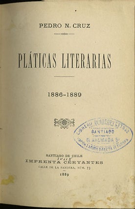 Pláticas Literarias 1886-1889.