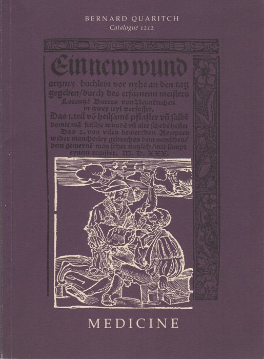 Quaritch, Bernard - Medicine. Catalogue 1212